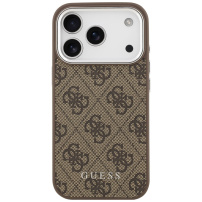 Guess 4G maska s MagSafe za iPhone 17 Pro - smeđa