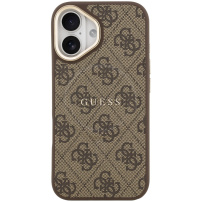 Guess 4G Gold Frame maska s MagSafe za iPhone 17 - smeđa