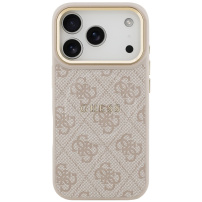 Guess 4G Gold Frame maska s MagSafe za iPhone 17 Pro - roza