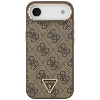 Guess 4G Triangle Logo Gold Frame maska s MagSafe za iPhone Air - smeđa