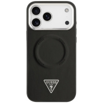 Guess Triangle Logo maska s MagSafe za iPhone 17 Pro - crna