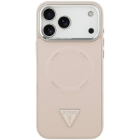Guess Triangle Logo maska s MagSafe za iPhone 17 Pro - roza