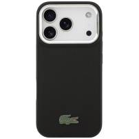 Lacoste Iconic Petit Pique Camera Stand maska s MagSafe za iPhone 17 Pro Max - crna