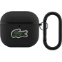 Lacoste Petit Pique Croc Logo Patch torbica s karabinom za AirPods 4 / 5 - crna