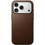 Nomad Modern Leather kožna maska s MagSafe za iPhone 17 Pro Max - smeđa