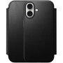 Nomad Modern Leather Folio preklopna maska s MagSafe za iPhone 17 - crna