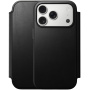 Nomad Modern Leather Folio flip maska s MagSafe za iPhone 17 Pro Max - crna