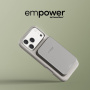 PanzerGlass empower Qi2 bežični MagSafe powerbank s USB-C priključkom - 10 000 mAh - siva