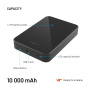 FIXED MagZen 10 Crystal Qi2 bežični MagSafe powerbank s USB-C priključkom - 10 000mAh - crna