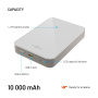 FIXED MagZen 10 Crystal Qi2 bežični MagSafe powerbank s USB-C priključkom - 10 000mAh - titan