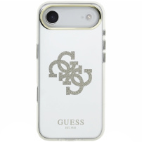 Guess Mirror 4G Glitter Logo zrcalna maska s MagSafe za iPhone Air - zlatna