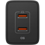 Spigen Essential adapter za punjenje s 2x USB-C priključka - 47W - crni