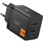 Spigen Essential adapter za punjenje s 2x USB-C priključka - 47W - crni