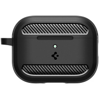 Spigen Rugged Armor izdržljiva maska s karabinerom za AirPods Pro 3 - crna