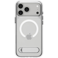 Spigen Ultra Hybrid S prozirna maska sa stalkom i MagSafe za iPhone 17 Pro Max - prozirna
