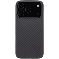 Tactical Aramid maskica s uzorkom karbonskih vlakana i MagSafe za iPhone 17 Pro Max - tamnosiva