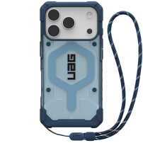 UAG Pathfinder Clear iznimno izdržljiva maska s MagSafe i vezicom za iPhone 17 Pro - plava