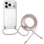 FIXED MagPure Neck prozirna maska s uzicom i MagSafe za iPhone 17 Pro Max - roza