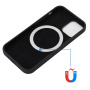 Silikonska maska s MagSafe za iPhone 14 - crna
