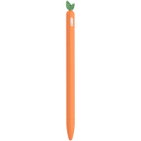 Zaštitna silikonska navlaka s listovima za Apple Pencil 2. generacija / Pro - narančasti