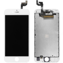 Premium LCD displej s dodirnim zaslonom i okvirom za Apple iPhone 6S - bijela