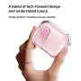 Prozirna futrola sa kopčom i karabinerom za AirPods Pro 3 - tamno zelena