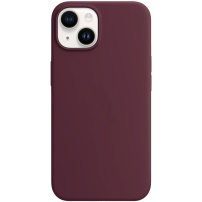 Silikonska maska s MagSafe za iPhone 14 Plus - bordo