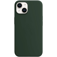 Silikonska maska s MagSafe za iPhone 14 Plus - tamno zelena