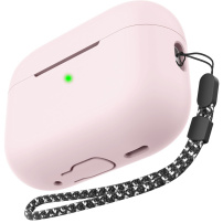 AhaStyle silikonska maska s remenom za AirPods Pro 3 - ružičasta