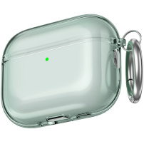 AhaStyle prozirna futrola s karabinerom za AirPods Pro 3 - zelena