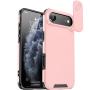 Matna maska s kliznim poklopcem za kameru za iPhone Air - roza