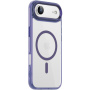 Prozirna maska s obojenim okvirom i MagSafe za iPhone Air - ljubičasta