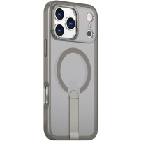 Maska s preklopnim postoljem i MagSafe za iPhone 17 Pro Max - siva