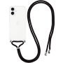 Prozirna maska s vezicom za iPhone 17 - crna