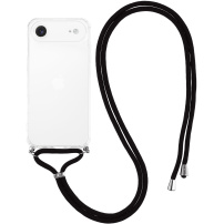 Prozirna maska s vezicom za iPhone Air - crna