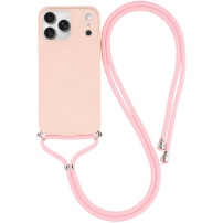 Zaštitna maska s uzicom za iPhone 17 Pro - ružičasta