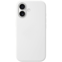 Silikonska maska s MagSafe za iPhone 17 - bijela