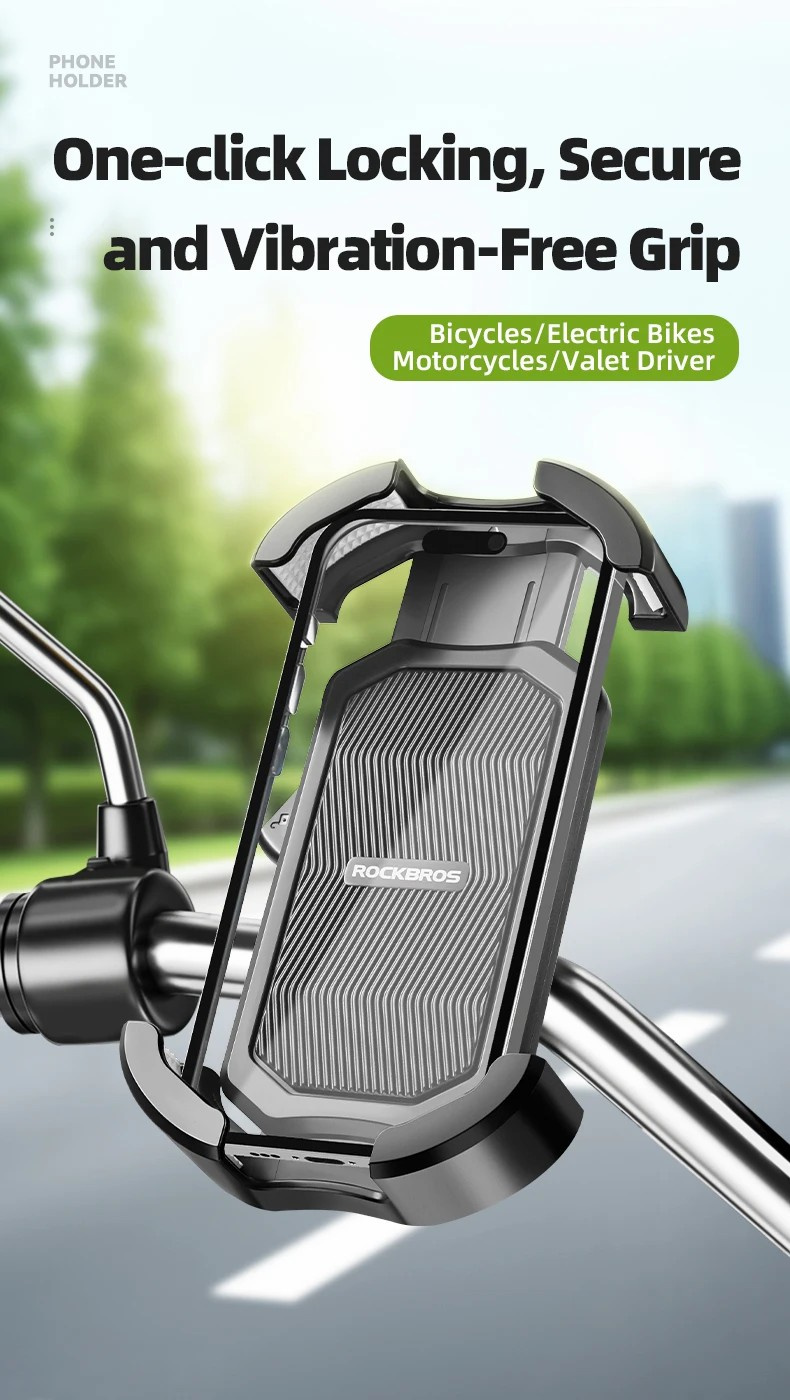 ROCKBROS HW-128 držač za bicikl i motor na retrovizor za iPhone - ružičasti