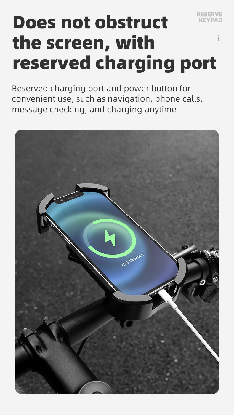 ROCKBROS HW-128 držač za bicikl i motor na retrovizor za iPhone - plavi