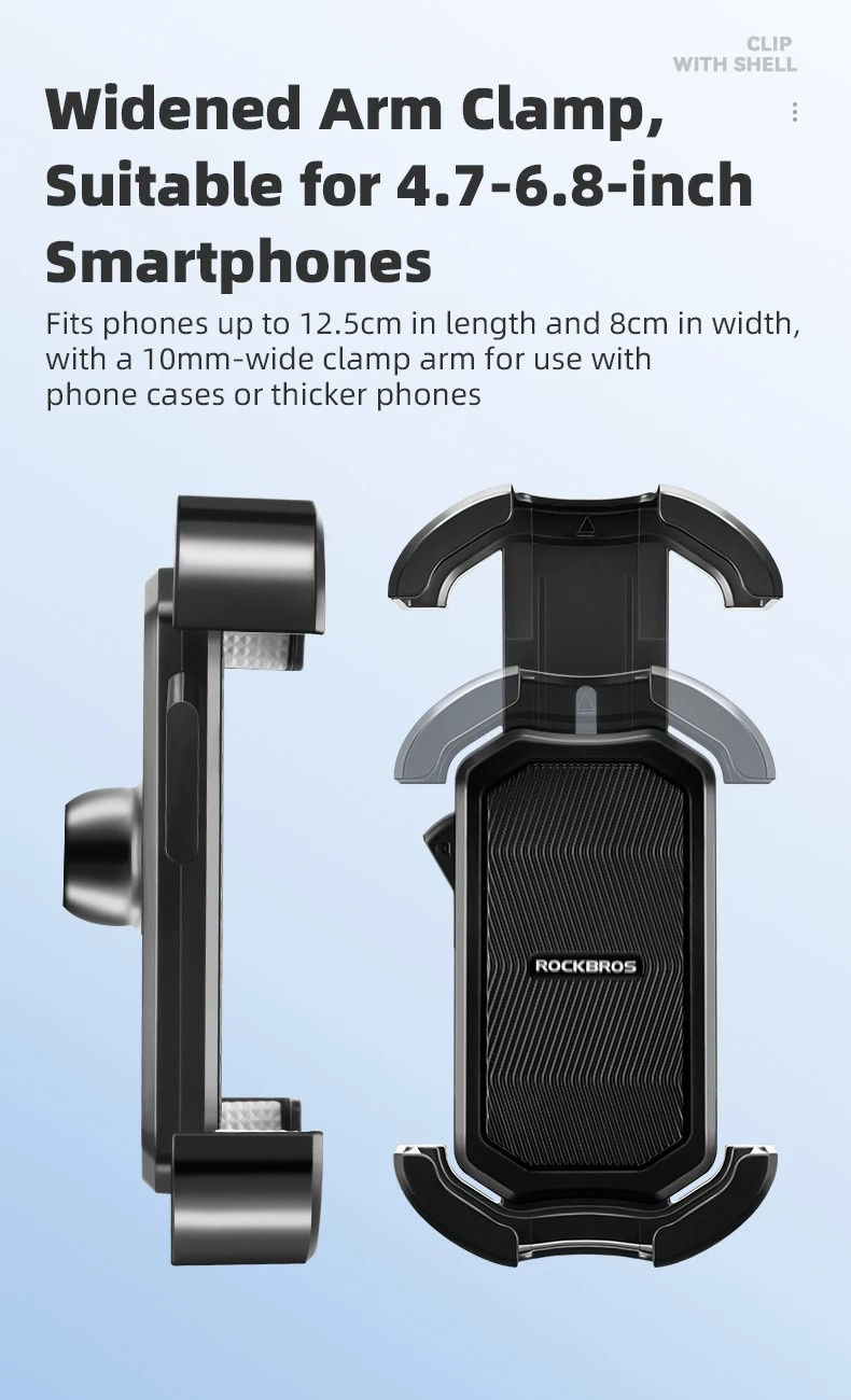 ROCKBROS HW-128 držač za bicikl i motor na retrovizor za iPhone - plavi