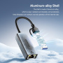 ESSAGER 2u1 ethernet adapter - RJ45 na USB-C / USB-A - siva