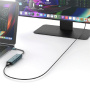 ONTEN UC123+ 6u1 hub - HDMI / 3,5 mm jack / USB-C / 3x USB-A na USB-C - petrolej