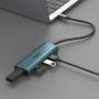 ONTEN UC120 6u1 hub - utor za SD / TF karticu / USB-C / 3x USB-A na USB-C - sivi