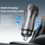 ESSAGER ES-CC21 auto punjač s portovima USB-C / USB-A - 45W - crni