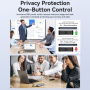 ESSAGER ES-HB01 6u1 hub - SSD disk / HDMI / 2x USB-C / 2x USB-A na USB-C - tamno sivi