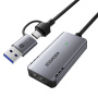 ESSAGER ES-CJK01 2u1 video adapter - HDMI na USB-C / USB-A - tamnosiva