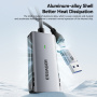 ESSAGER ES-CJK01 2u1 video adapter - HDMI na USB-C / USB-A - tamnosiva