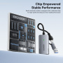 ESSAGER ES-CJK01 2u1 video adapter - HDMI na USB-C / USB-A - tamnosiva
