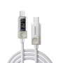 ESSAGER Crystal Clear pleteni kabel za punjenje i prijenos podataka - USB-C na Lightning - 2 m - bijela