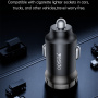 Yesido Y74 auto punjač s USB-C portom - 30W - crni